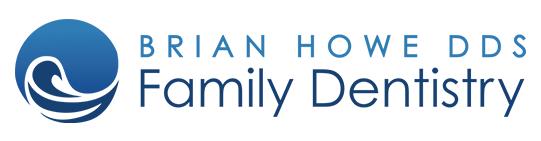 The image features a logo with text that reads  BRIANHOWED DDS FAMILY DENTISTRY  accompanied by a graphic of a stylized fish, suggesting a connection to dental care services.